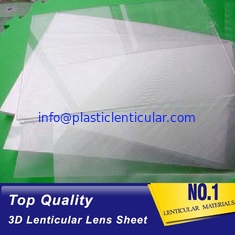 China Material plástico LENTICULAR PLÁSTICO de PS/PET/PP películas de impresión lenticulares de la hoja lenticular de la lente de 75/100/161 LPI 3d proveedor